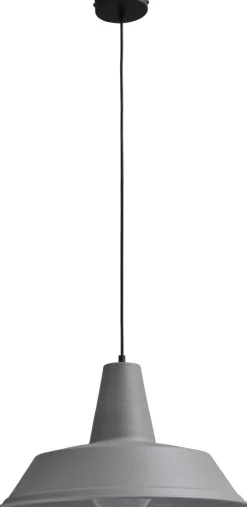 Masterlight Industrie Hängelampe Grau Ø45cm Handarbeit PRATO< Industrie Lampen|Vintage Lampen