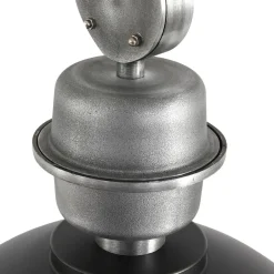 Hängelampen|Bürolampen*Steinhauer Industrie Hängelampe Metall Acryl Schwarz Ø47 cm E27