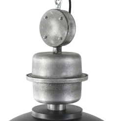 Hängelampen|Bürolampen*Steinhauer Industrie Hängelampe Metall Acryl Schwarz Ø47 cm E27