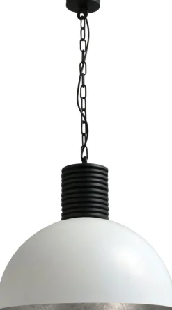 Masterlight Industrie Hängeleuchte LARINO Weiß Silber Ø50cm< Industrie Lampen|Vintage Lampen