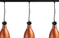 Hängelampen|Industrie Lampen*Masterlight Industrie Pendelleuchte in Kupfer Groß Loft Design