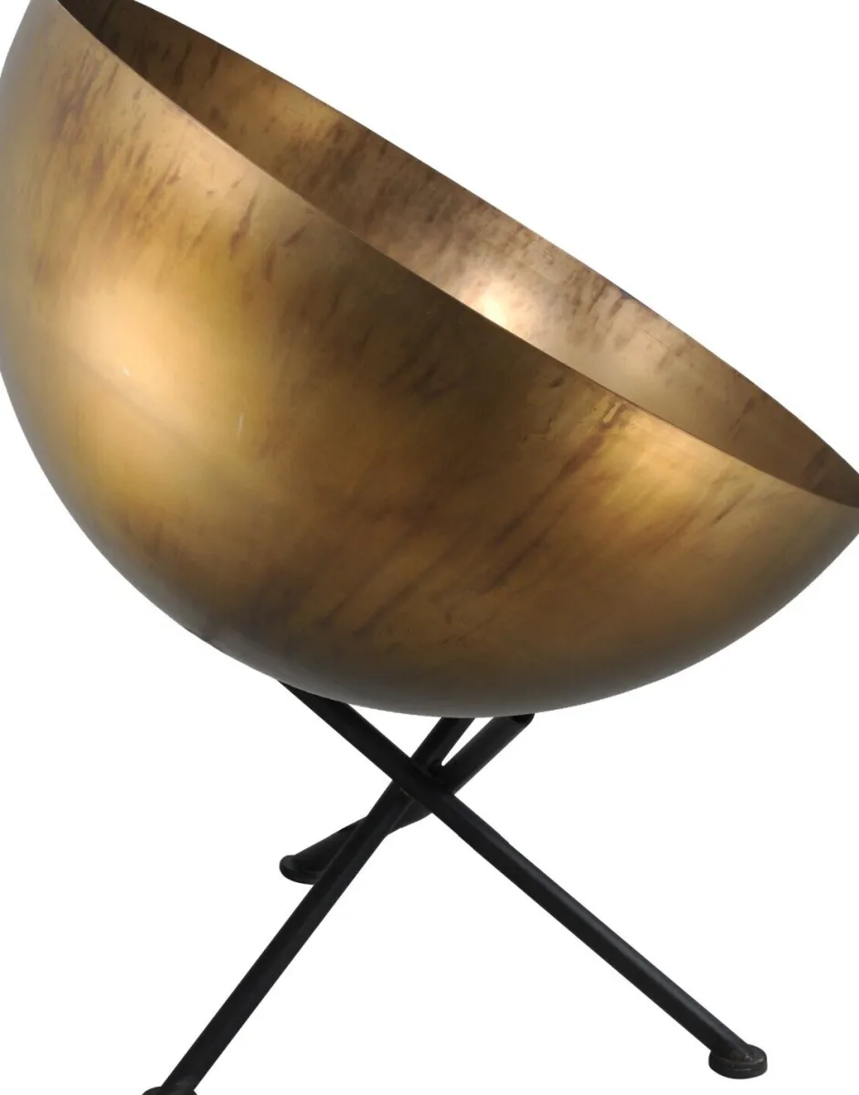 Tischlampen|Schlafzimmer Lampen*Masterlight Industrie Tischlampe in Messing Antik Ø40cm LARINO