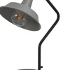 Masterlight Industrie Tischleuchte Grau PRATO H53cm Handarbeit< Tischlampen|Schlafzimmer Lampen