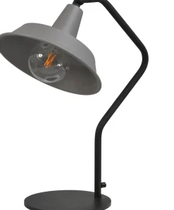 Masterlight Industrie Tischleuchte Grau PRATO H53cm Handarbeit< Tischlampen|Schlafzimmer Lampen