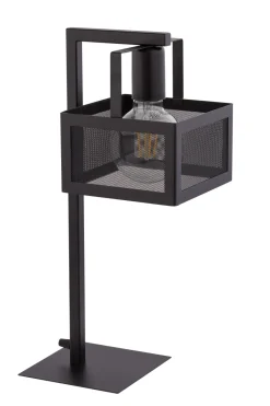 Tischlampen|Schlafzimmer Lampen*Sigma Industrie Tischleuchte Schwarz Leselicht E27 H:45 cm