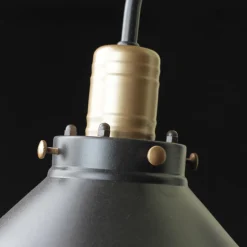 Nowodvorski Industrie Wandlampe Schwarz Kupfer E27 T:40cm LOFT< Wandleuchten|Esszimmer Lampen