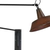 Wandleuchten|Küchenlampen*Masterlight Industrie Wandleuchte Braun Antik Ø35cm PRATO