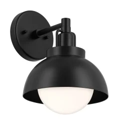 Metall Lampen|Lampenschirme*Elstead Innenleuchte 3-in-1 Wand Decke Hänge Schwarz Metall Glas