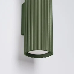 Sollux Innenwandlampe klein H: 20 cm Grün GU10 2-flammig Up Down< Flurlampen|Wohnzimmerlampen