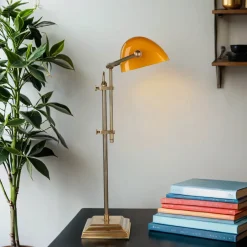 Schreibtischlampen|Metall Lampen*Berliner Messingleuchten Jugendstil Bankerleuchte Bankerlampe