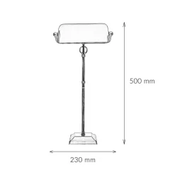 Schreibtischlampen|Metall Lampen*Berliner Messingleuchten Jugendstil Bankerleuchte Bankerlampe