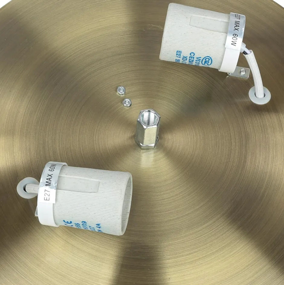 Deckenleuchten|Flurlampen*Easylight Jugendstil Deckenlampe Glas 2xE27 Ø31cm ORCHIDEA