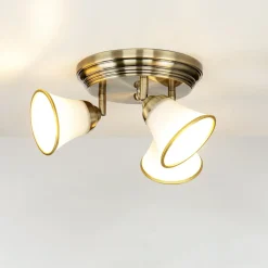 Glaslampen|Jugendstil Lampen*Easylight Jugendstil Deckenlampe 3xE14 Ø40cm drehbar GRANDO