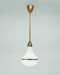 Berliner Messingleuchten Jugendstil Hängelampe Berliner Messing Glas E27 Ø24 cm< Hängelampen|Bürolampen