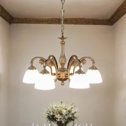 Giovanni Battista Jugendstil Kronleuchter Esszimmer< Glaslampen|Metall Lampen