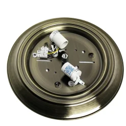 Wohnzimmerlampen|Glaslampen*Easylight Jugendstil Leuchte für die Decke 2xE14 messing-farben