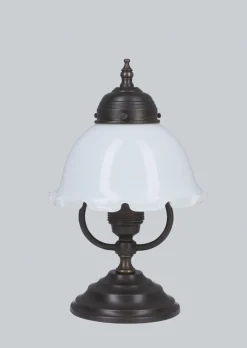 Berliner Messingleuchten Jugendstil Tischleuchte echt Antik Messing V20< Tischlampen|Schlafzimmer Lampen