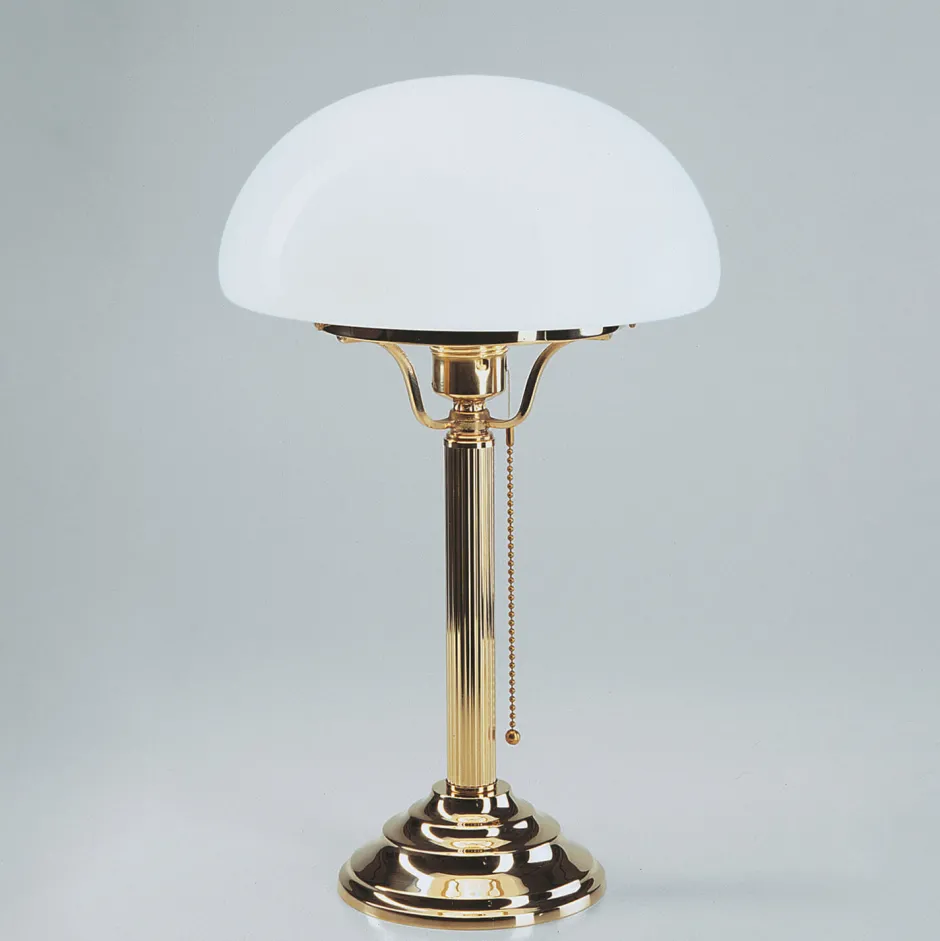 Metall Lampen|Messinglampen*Berliner Messingleuchten Jugendstil Tischleuchte poliertes Messing Z1