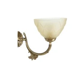 Glaslampen|Metall Lampen*Giovanni Battista Jugendstil Wandleuchte E14 Elisa