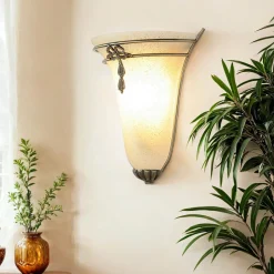 Wandleuchten|Flurlampen*Searchlight Jugendstil Wandleuchte Wandlampe Bronze