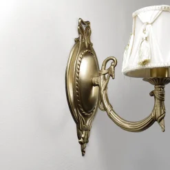 Giovanni Battista Jugendstil Wandleuchte Wandlampe Weiß< Wandleuchten|Schlafzimmer Lampen