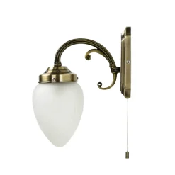 Glaslampen|Jugendstil Lampen*Easylight Jugendstil Wandleuchte Wandlampe Zugschalter E14 MAYA