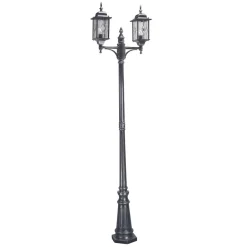 Außenleuchten Antik|Gartenlaternen*Elstead Kandelaber in Schwarz Silber H:228,5cm Vintage