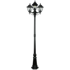 Vintage Lampen|Wegeleuchten*Elstead Kandelaber Schwarz 227cm hoch Rustikal LEADWORTH