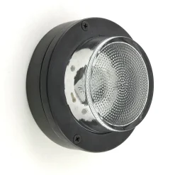 Andromeda Kellerleuchte Messing massiv Glas G9 IP64 D: 14 cm rund< Außenwandleuchten|Rustikale Lampen