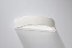 Wandleuchten|Flurlampen*Sollux Keramik Wandleuchte Weiß bemalbar Up Down