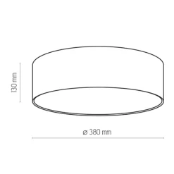 Kinderzimmerlampen|Kinderlampen*TK Lighting Kinderzimmerlampe Decke Blau Ø 38 cm rund flach