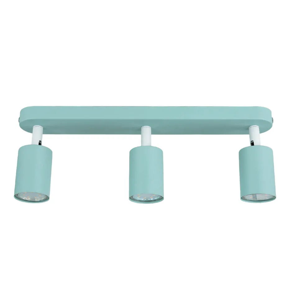 TK Lighting Kinderzimmerlampe Decke Mint L: 52 cm Metall 3-flammig GU10<Kinder Kinderzimmerlampen|Kinderlampen