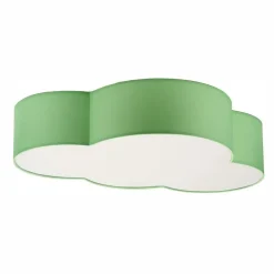 Kinderzimmerlampen|Kinderlampen*TK Lighting Kinderzimmerleuchte Decke Wolke blendarm 4x E27 Grün