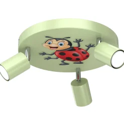 Luminex Kinderzimmerleuchte schwenkbar Ø 30 cm 3x GU10 Grün<Kinder Spots|Kinderzimmerlampen