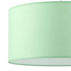 TK Lighting Kinderzimmerleuchte Stoff Ø 40 cm rund Grün Weiß<Kinder Kinderzimmerlampen|Kinderlampen