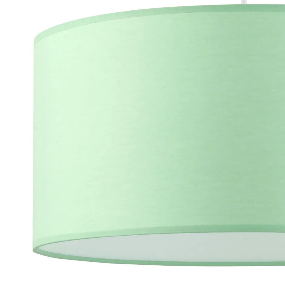 TK Lighting Kinderzimmerleuchte Stoff Ø 40 cm rund Grün Weiß<Kinder Kinderzimmerlampen|Kinderlampen