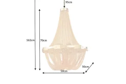 Hängelampen|Bürolampen*Invicta Interior Klassische Hängelampe Metall in Gold Ø70 cm E14 elegant