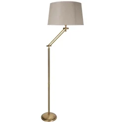 Lampen Aus Aller Welt|Messinglampen*Giovanni Battista Klassische Standlampe Beige