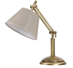 Stofflampen|Messinglampen*Giovanni Battista Klassische Tischleuchte Snodo Beige