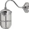 Laura Suardi Klassische Wandleuchte FIRENZE Chrom Maritim IP43< Außenleuchten Antik|Außenwandleuchten