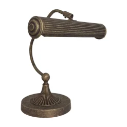 Tischlampen|Bürolampen*Giovanni Battista Klavierleuchte Messing H: 31,5 cm schwenkbar in Bronze antik