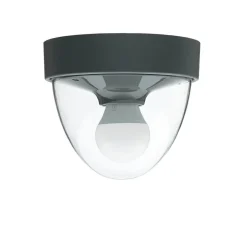 Moderne Lampen|Feuchtraumleuchten*Nowodvorski Kleine Deckenlampe Bad Ø18cm rund Grau IP44 E27