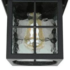 Rustikale Lampen|Vintage Lampen*Elstead Kleine Deckenleuchte HAROLD außen Schwarz Rustikal