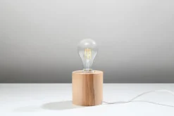 Sollux Kleine Holzlampe rund Ø10cm H:10cm für E27 dekorativ< Holzlampen|Moderne Lampen