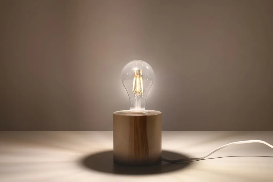 Sollux Kleine Holzlampe rund Ø10cm H:10cm für E27 dekorativ< Holzlampen|Moderne Lampen