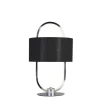 Searchlight Kleine LED Tischlampe Metall Stoff dimmbar Touch 41 cm< Wohnzimmerlampen|Stofflampen