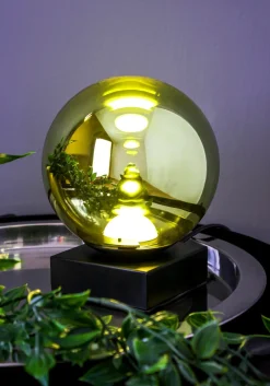 Eco-Light Kleine LED Tischleuchte Schwarz Grün 18 cm 5 W Modern< Led Lampen|Tischlampen