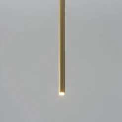 Hängelampen|Moderne Lampen*Sigma Kleine Pendelleuchte Gold Zylinder Metall B:5 cm G9