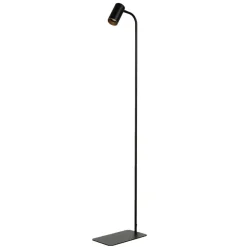 Nowodvorski Kleine Stehlampe Schwarz Gold 124cm Modern flexibel< Moderne Lampen|Wohnzimmerlampen