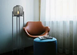 Glaslampen|Stehlampen*Masterlight Kleine Stehleuchte Glas Metall 138 cm Schwarz E27